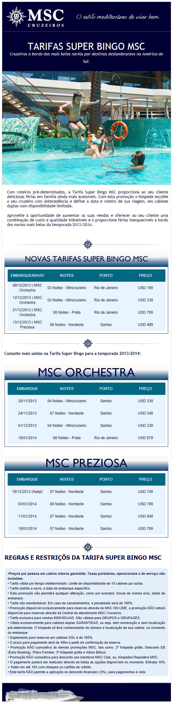 MSC Cruzeiros Amrica do Sul